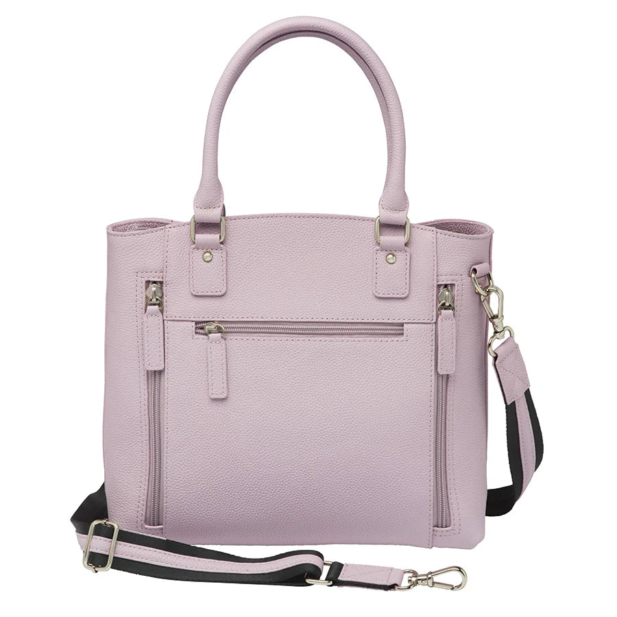 Town Tote Concealed Carry Purse Cowhide Lavender