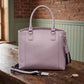 Town Tote Concealed Carry Purse Cowhide Lavender