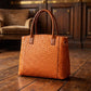 Town Tote Concealed Carry Purse USA Cowhide - Orange