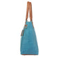 Town Tote Concealed Carry Purse Tooled Cowhide - Turquoise