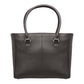 Traditional Open Top Tote Concealed Carry Purse Cowhide - Black