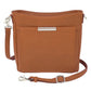 Slim Crossbody Concealed Carry Top Grain USA Cowhide - Saddle