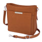 Slim Crossbody Concealed Carry Top Grain USA Cowhide - Saddle
