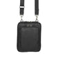 Crossbody Shoulder Pouch Concealed Carry Bag Leather - Black