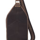 Sling Backpack Concealed Carry Bag Distressed Buffalo - Brown