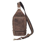 Sling Backpack Concealed Carry Bag Distressed Buffalo - Brown