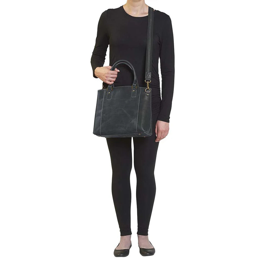Town Tote Concealed Carry Purse Distressed Buffalo - Gray