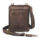 Crossbody Shoulder Pouch Concealed Carry Bag Buffalo - Brown