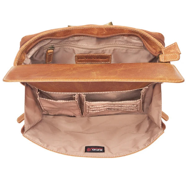Clutch Concealed Carry Purse Distressed Buffalo - Carmel