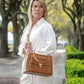 Avenue Large Satchel Concealed Carry Bag - Caramel
