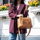 Avenue Large Satchel Concealed Carry Bag - Caramel