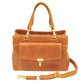 Avenue Large Satchel Concealed Carry Bag - Caramel