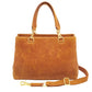 Avenue Large Satchel Concealed Carry Bag - Caramel