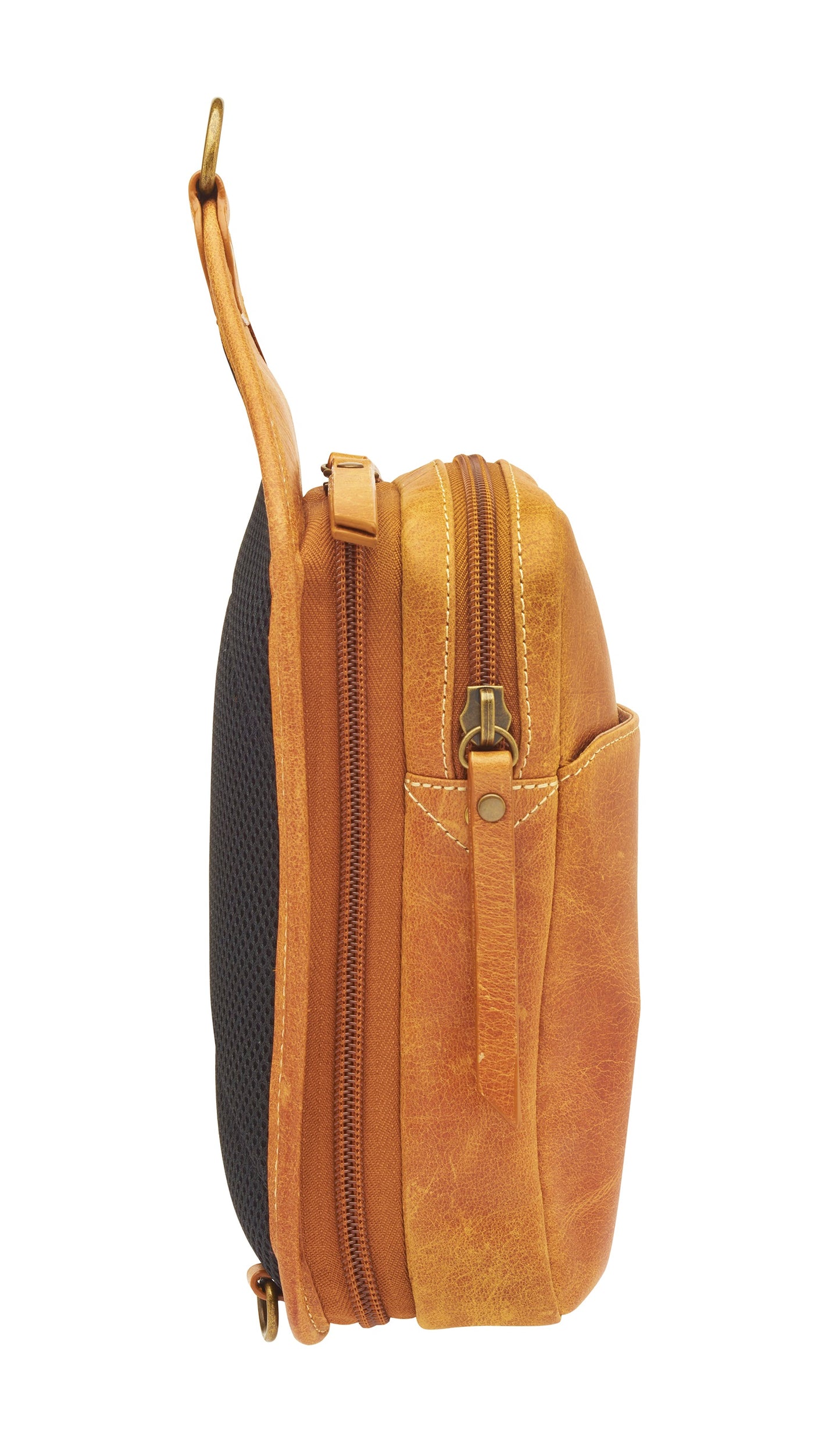 Compact Concealed Carry Sling Crossbody USA Buffalo Leather