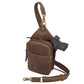 Compact Concealed Carry Sling Crossbody USA Buffalo Leather