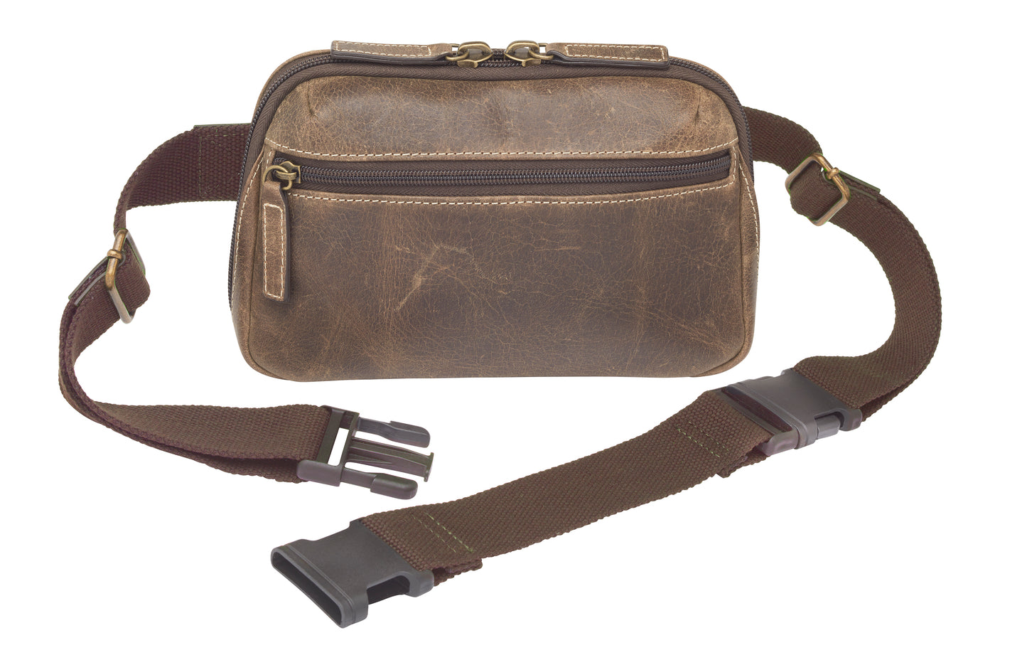 Waist Sling Pack Concealed Carry Distressed Buffalo - Brown