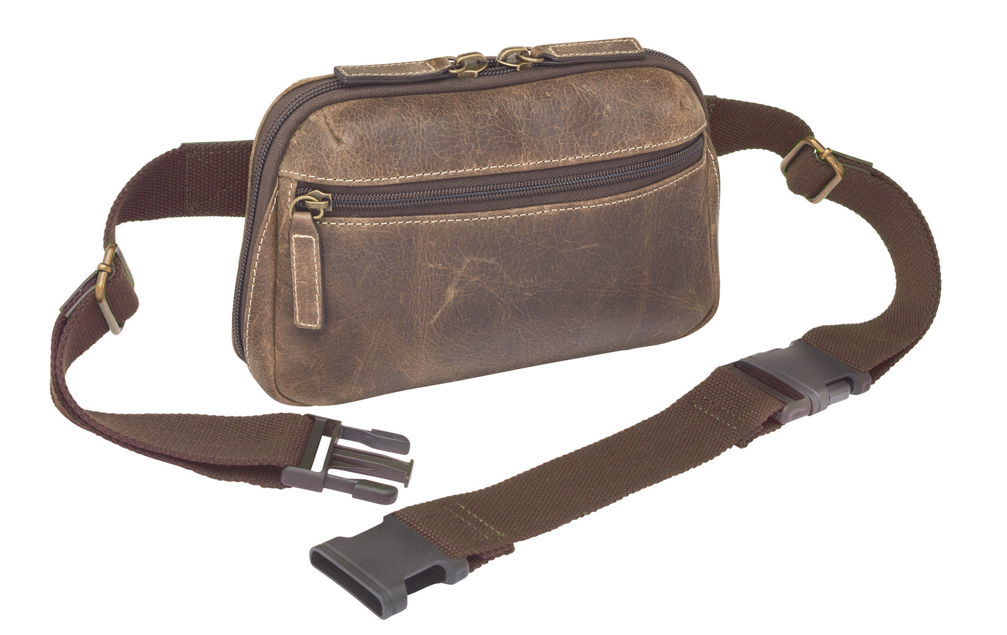 Waist Sling Pack Concealed Carry Distressed Buffalo - Brown