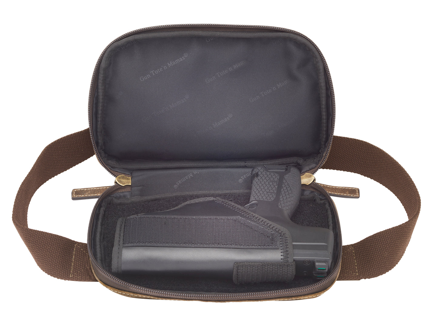 Waist Sling Pack Concealed Carry Distressed Buffalo - Brown