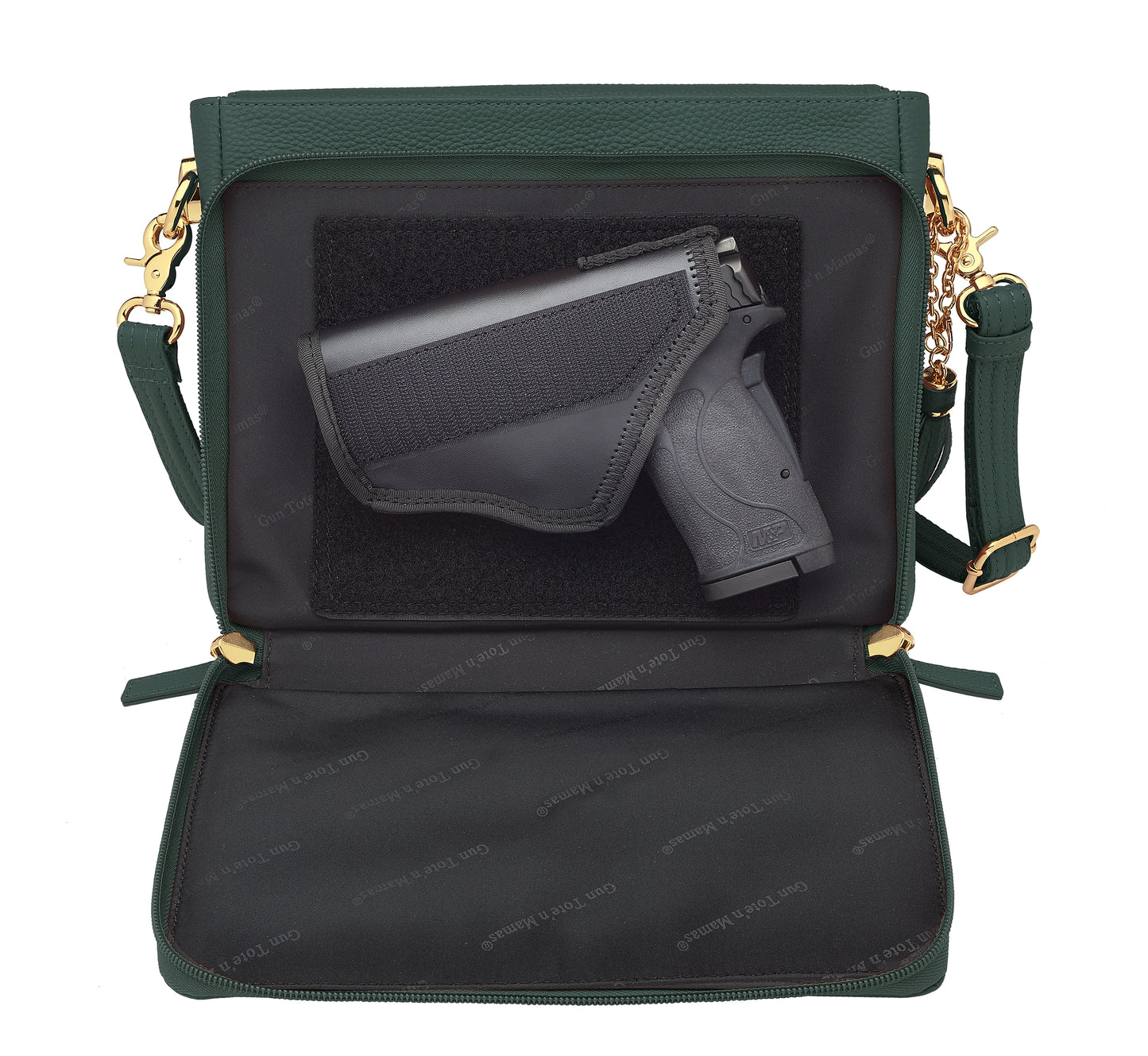 Clutch Concealed Carry Purse Debossed - Forest