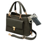 Avenue Large Satchel Concealed Carry Bag - Black