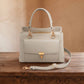 Avenue Large Satchel Concealed Carry Bag - Bone