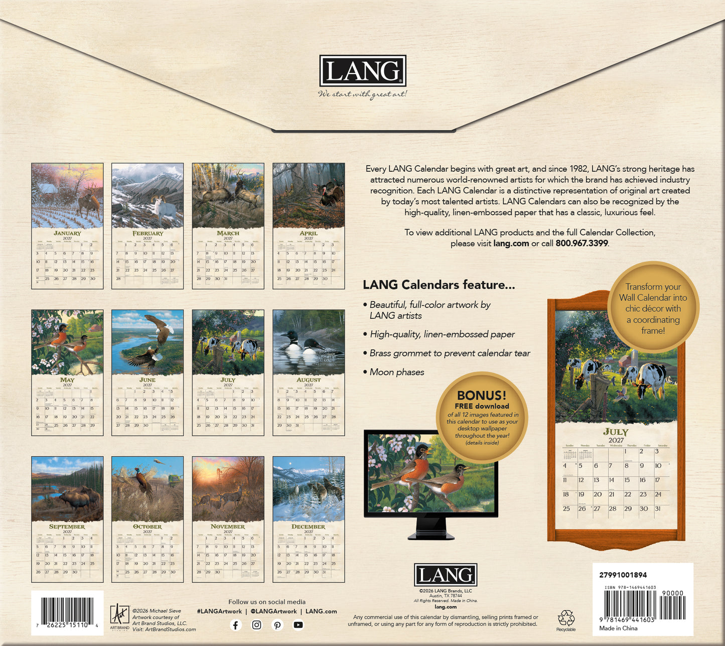 Beyond the Woods - 2027 Wall Calendar