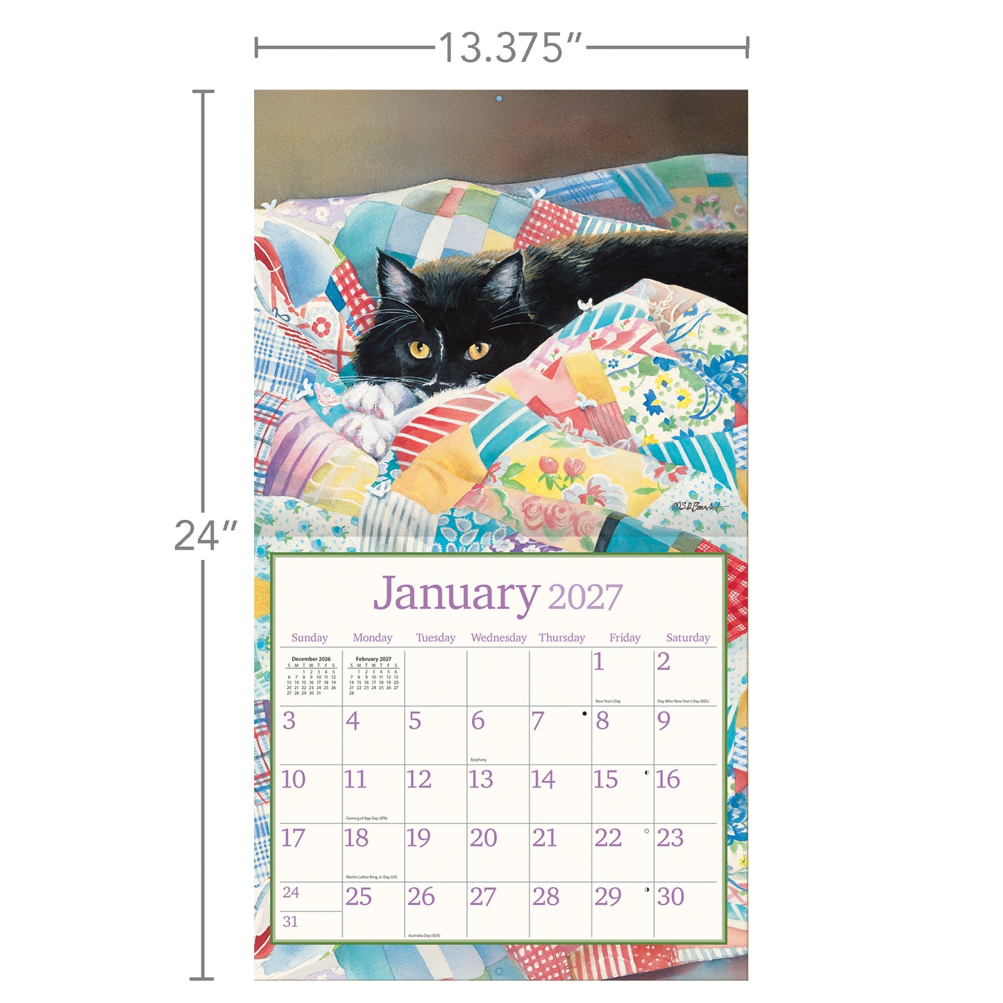 Cats in the Country - 2027 Wall Calendar