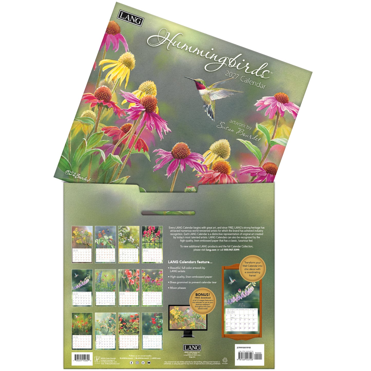 Hummingbirds - 2027 Wall Calendar