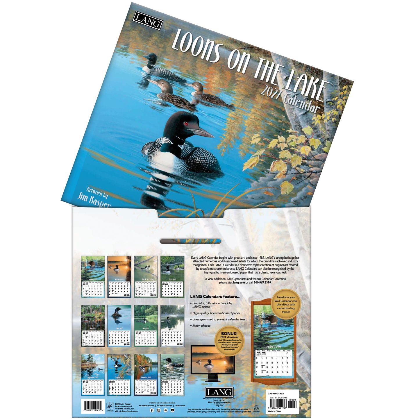 Loons in the Lake - 2027 Wall Calendar