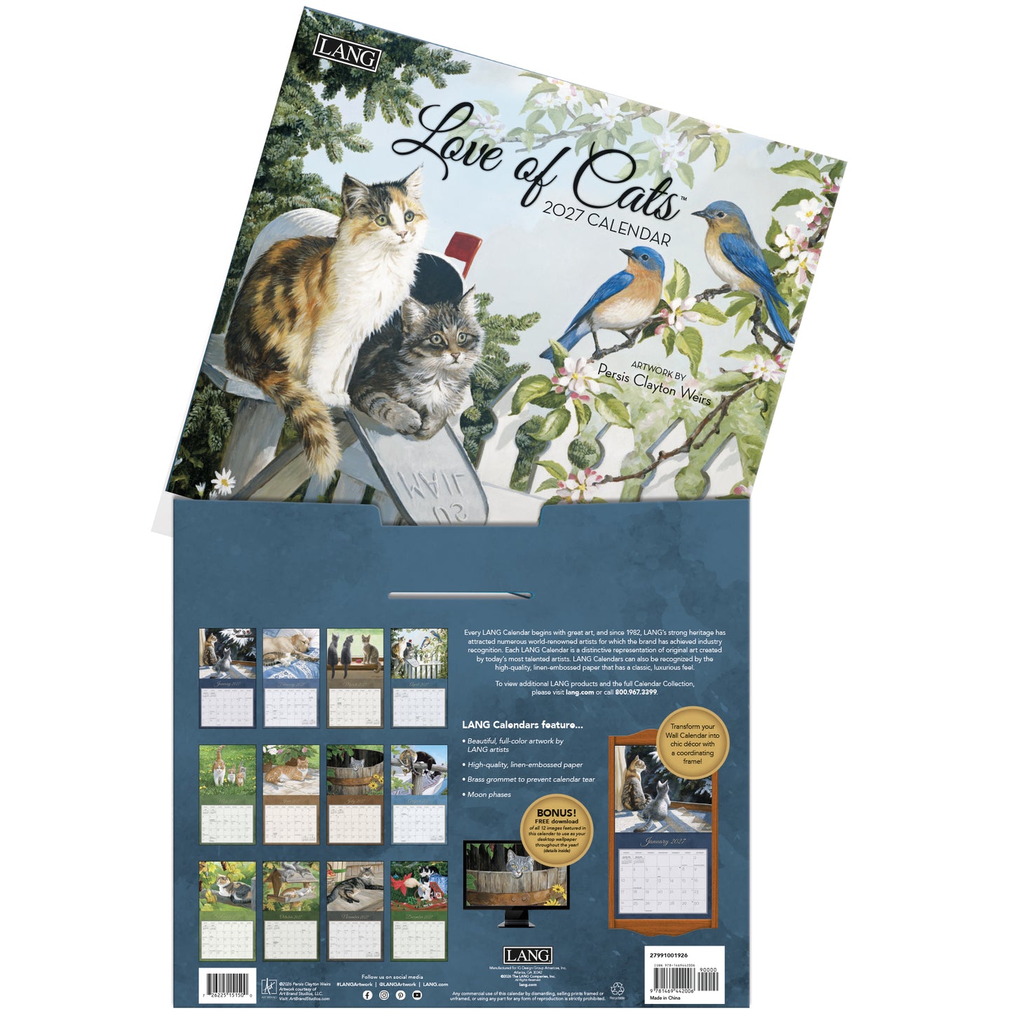 Love of Cats - 2027 Wall Calendar