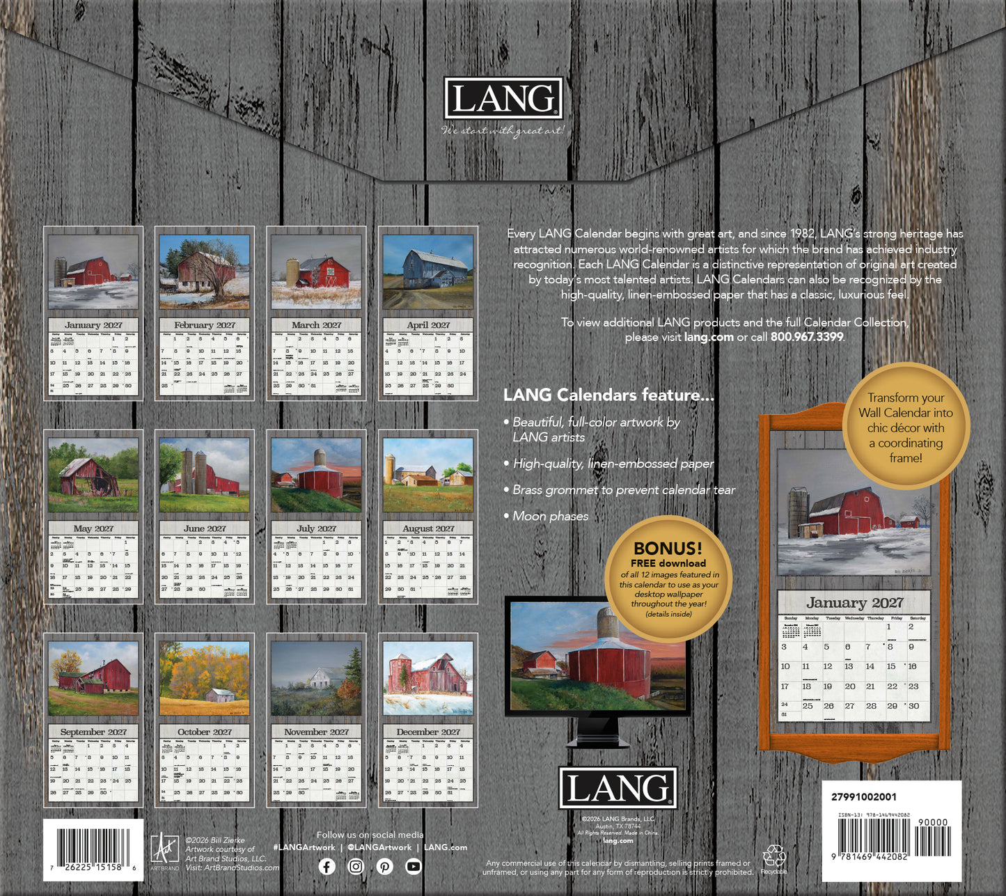On the Farm - 2027 Wall Calendar