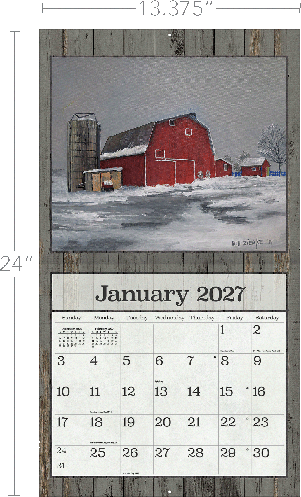 On the Farm - 2027 Wall Calendar
