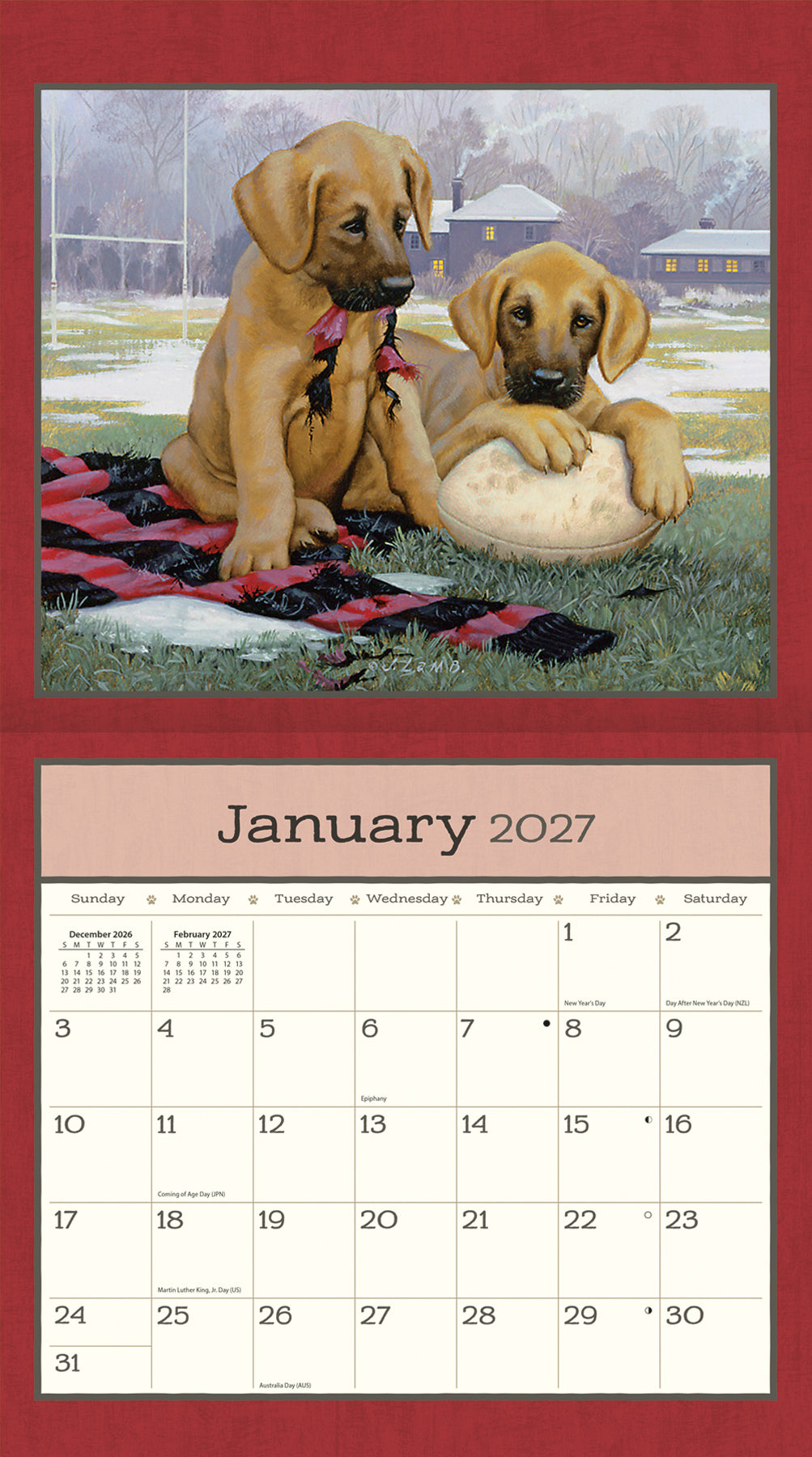 Puppy - 2027 Wall Calendar
