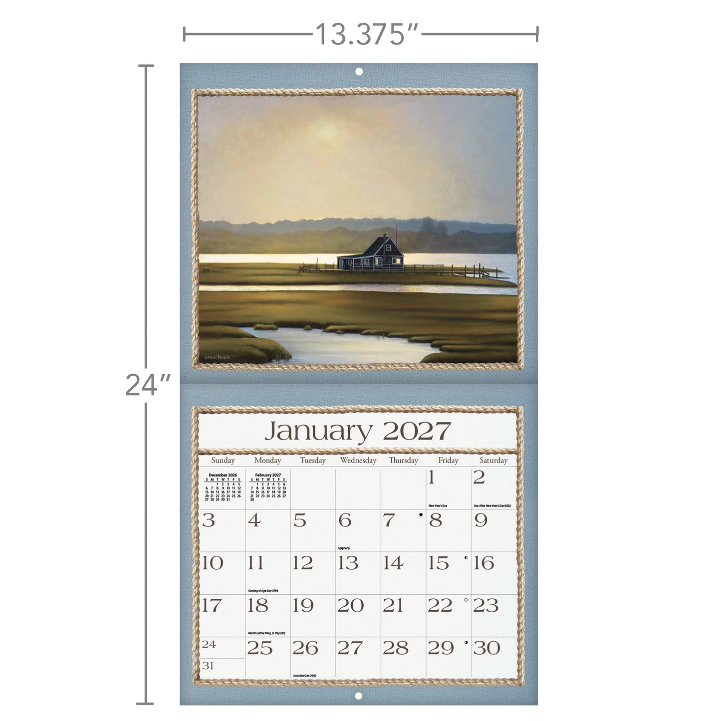 Seaside - 2027 Wall Calendar