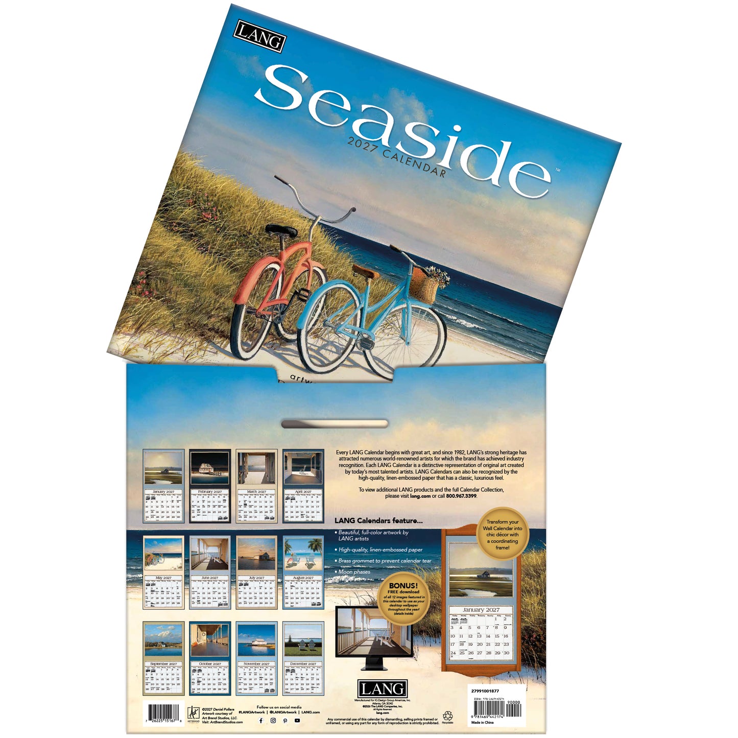 Seaside - 2027 Wall Calendar
