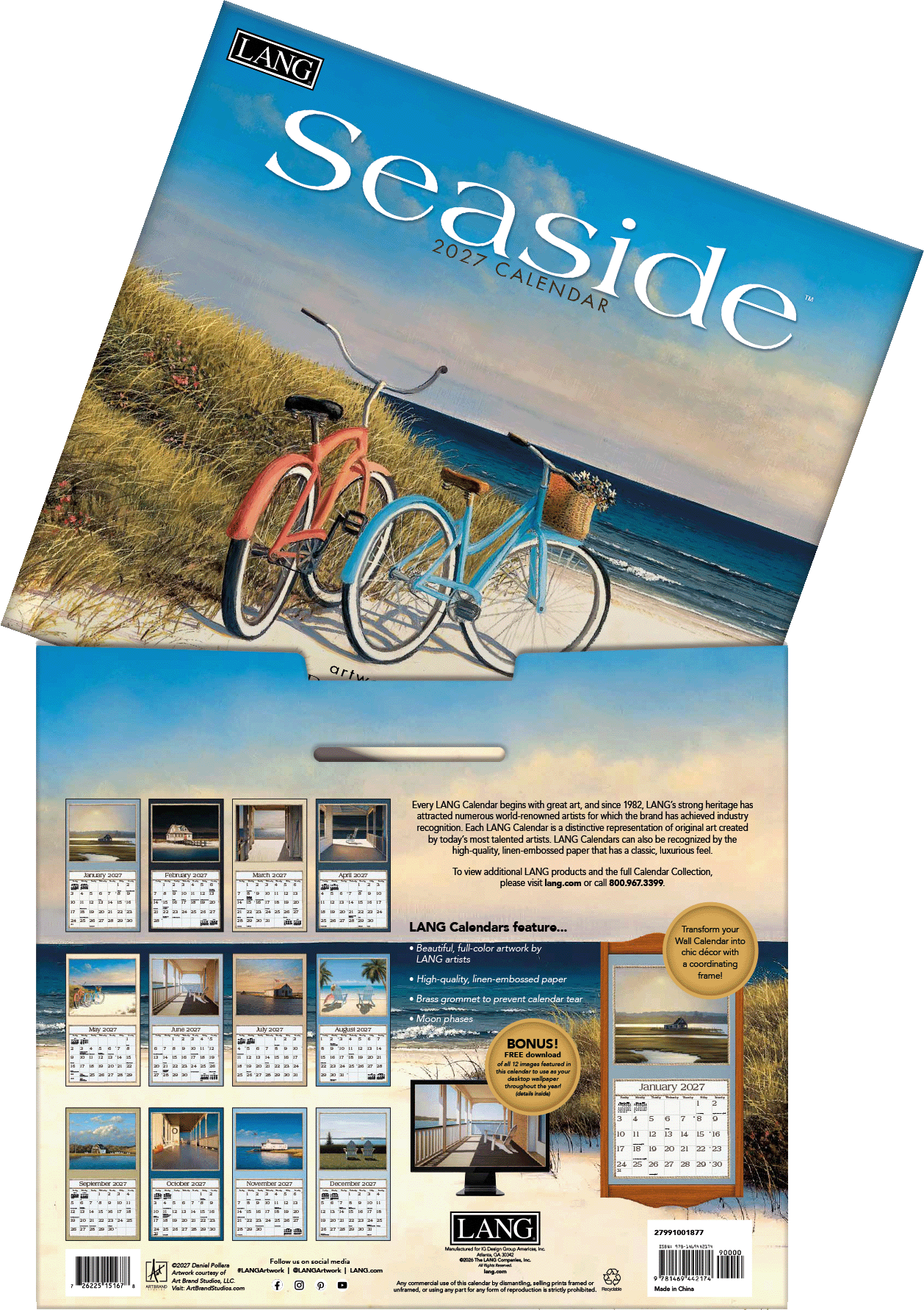 Seaside - 2027 Wall Calendar Wall Calendar from Wild Wings