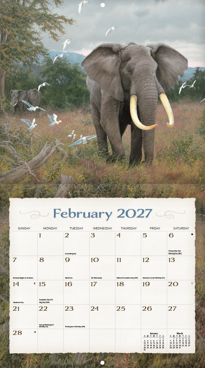 Spirit of Africa - 2027 Wall Calendar