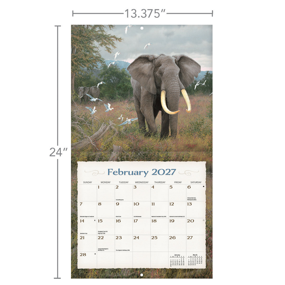 Spirit of Africa - 2027 Wall Calendar