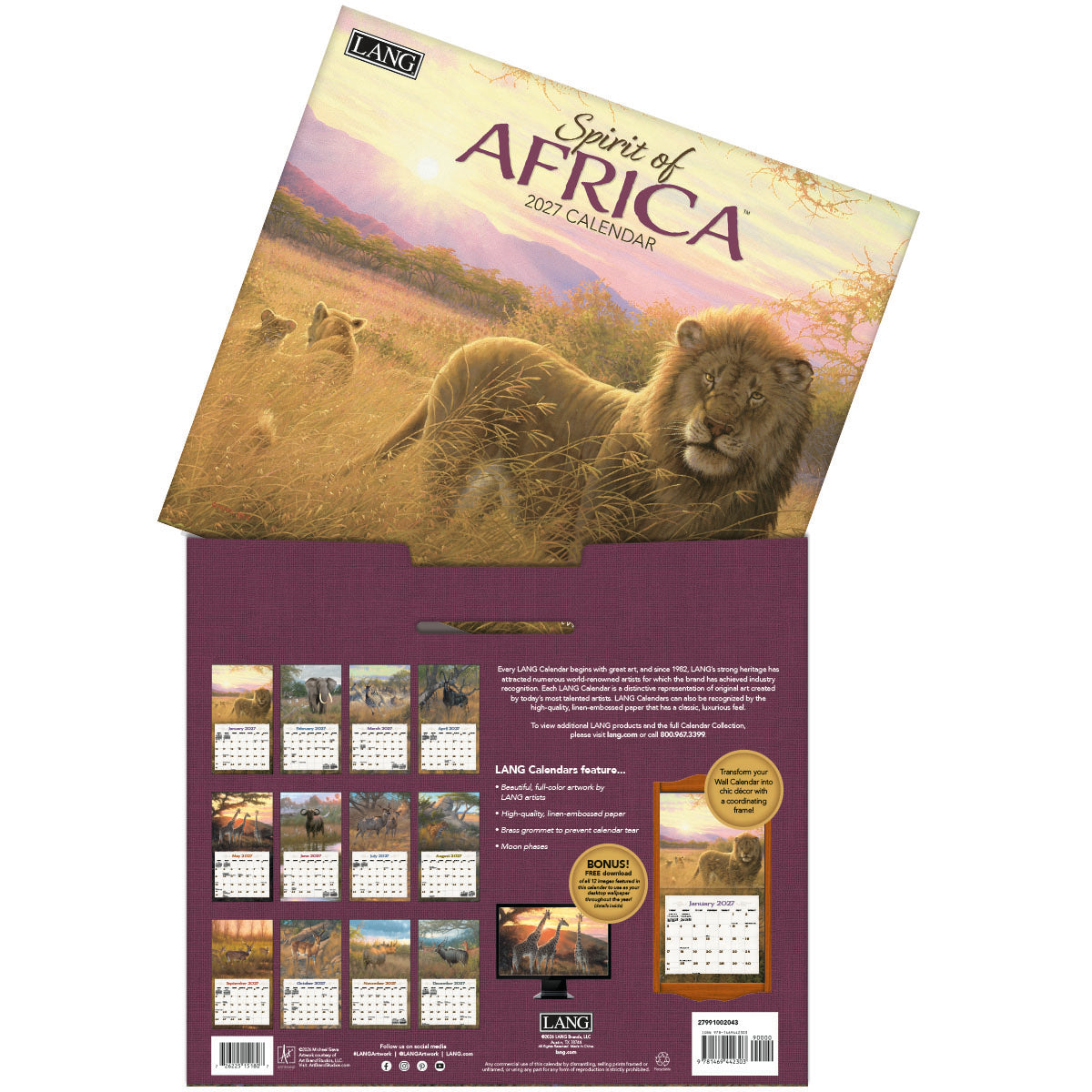 Spirit of Africa - 2027 Wall Calendar