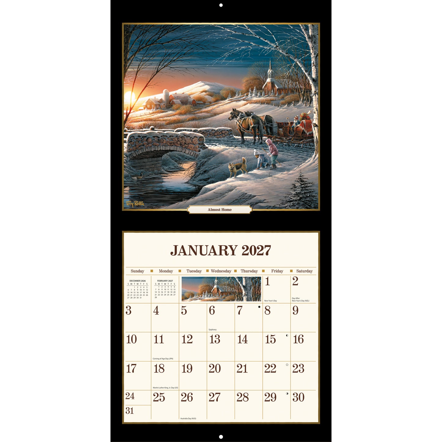 Terry Redlin - 12" x 12" 2027 Wall Calendar