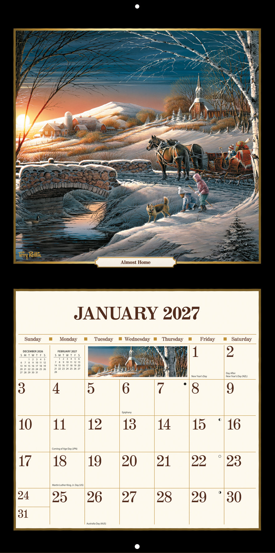 Terry Redlin - 12" x 12" 2027 Wall Calendar