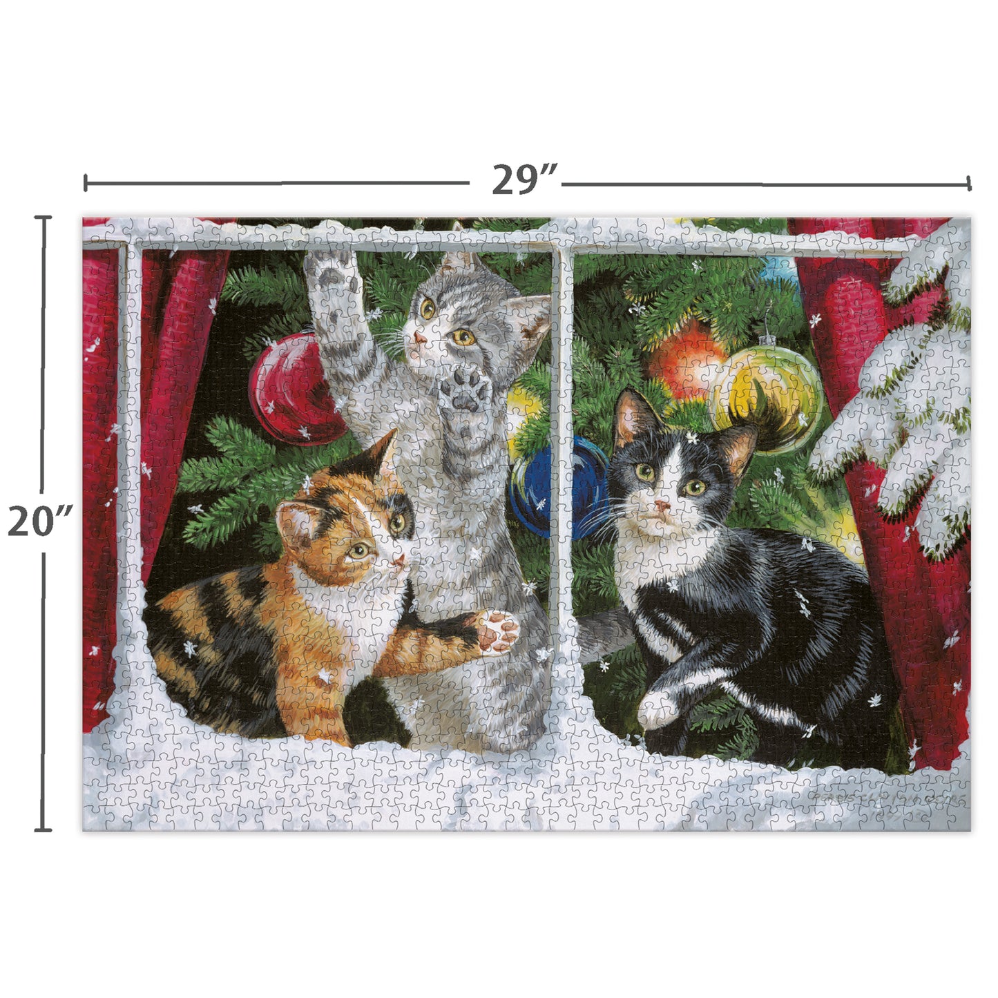 Kitten Christmas 1000 Pcs - Puzzles