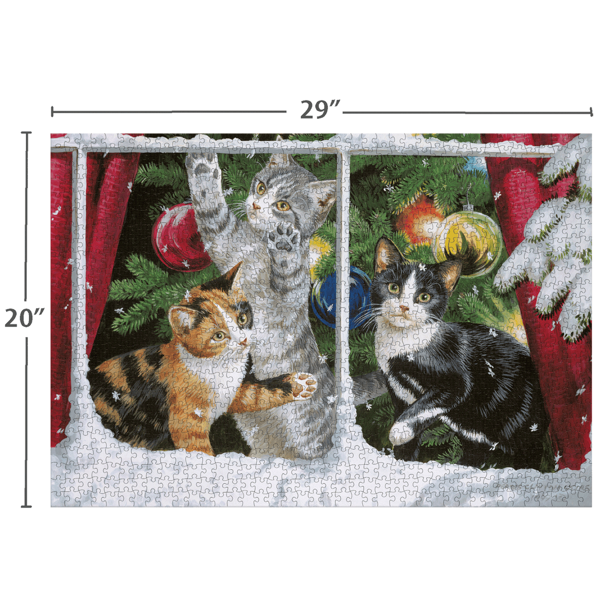 Kitten Christmas 1000 Pcs - Puzzles