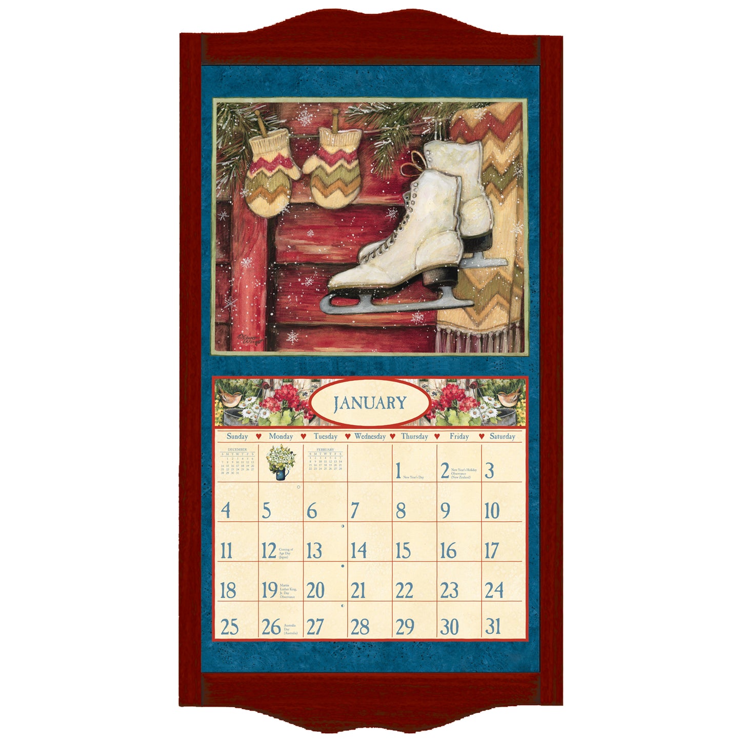 Vintage Red - Classic Calendar Frame