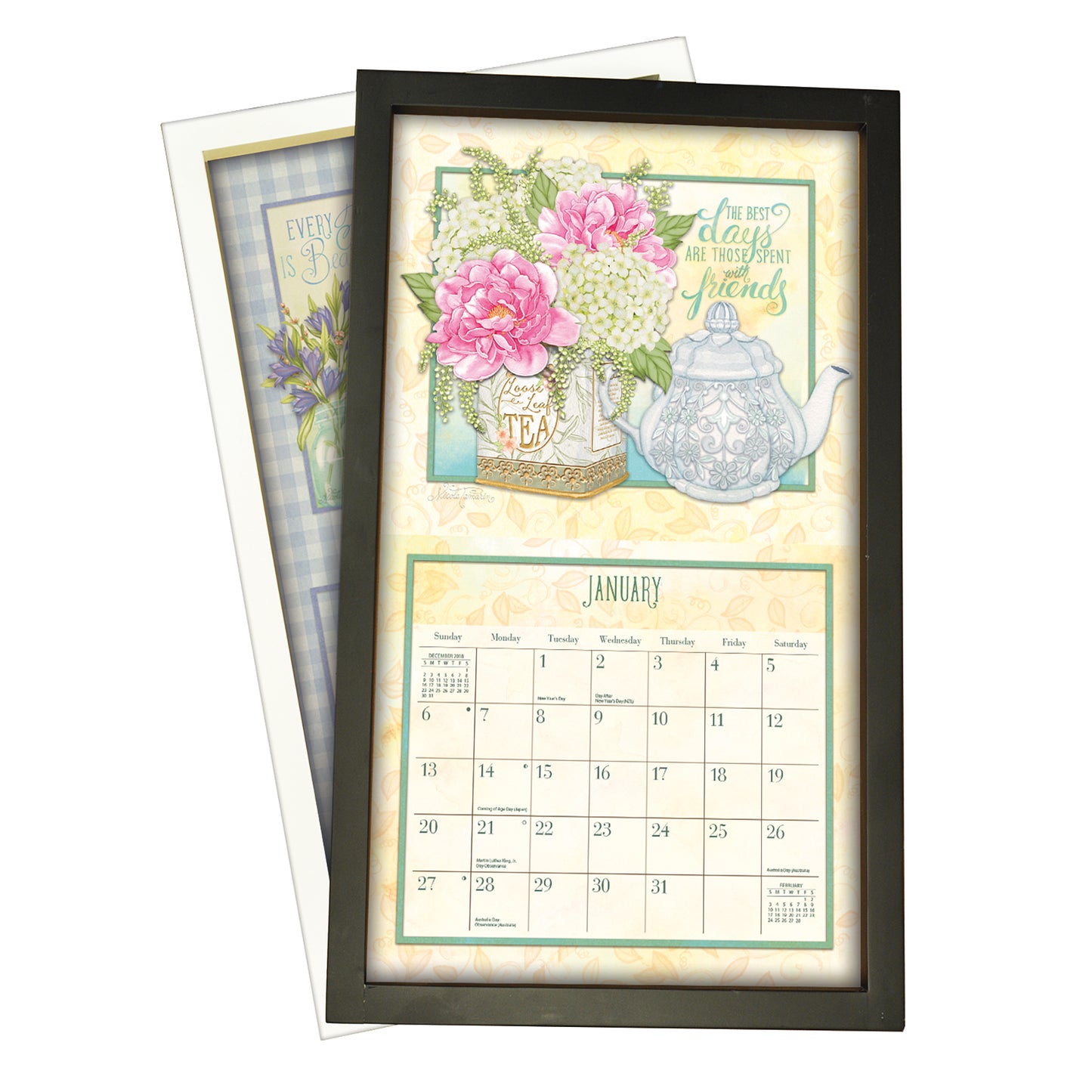 Black - Contemporary Calendar Frame