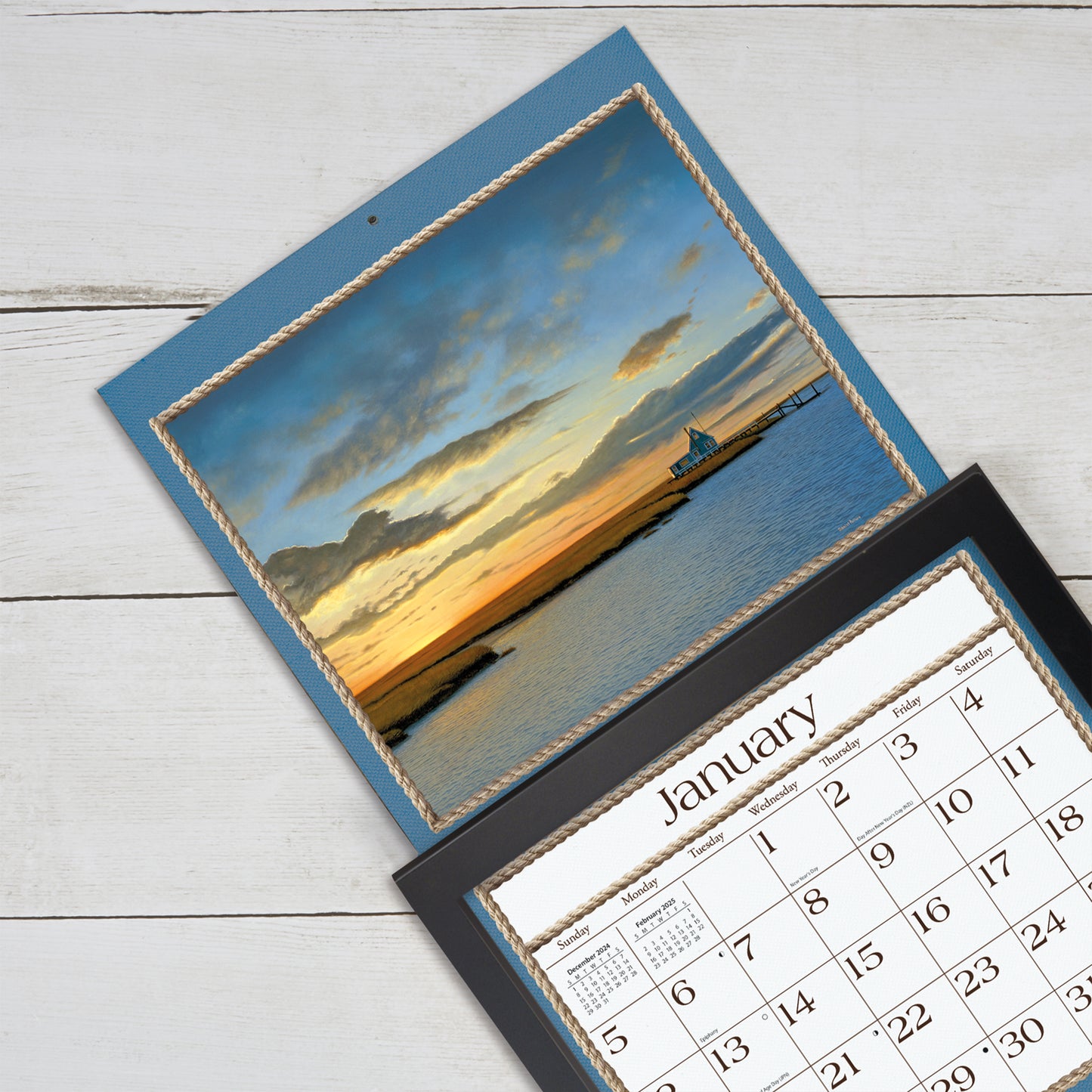 Black - Contemporary Calendar Frame