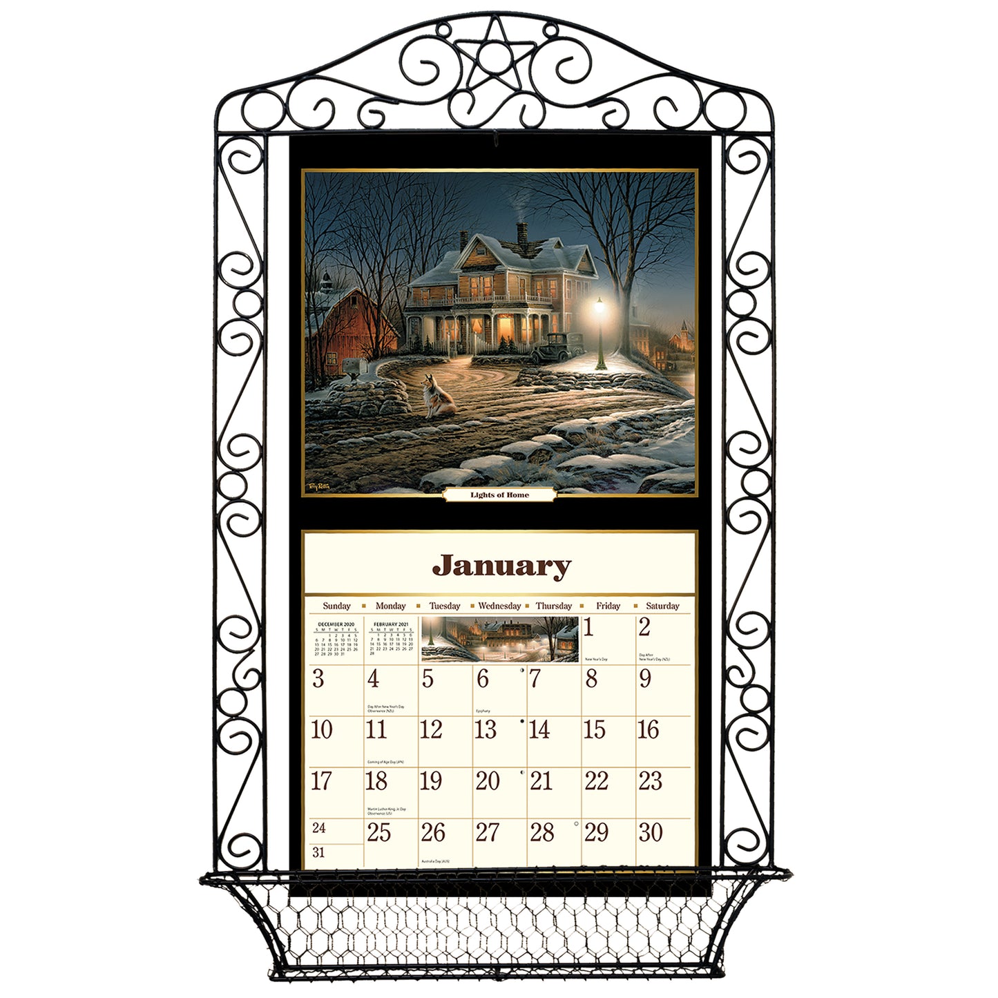 Wrought Iron - Calendar Frame