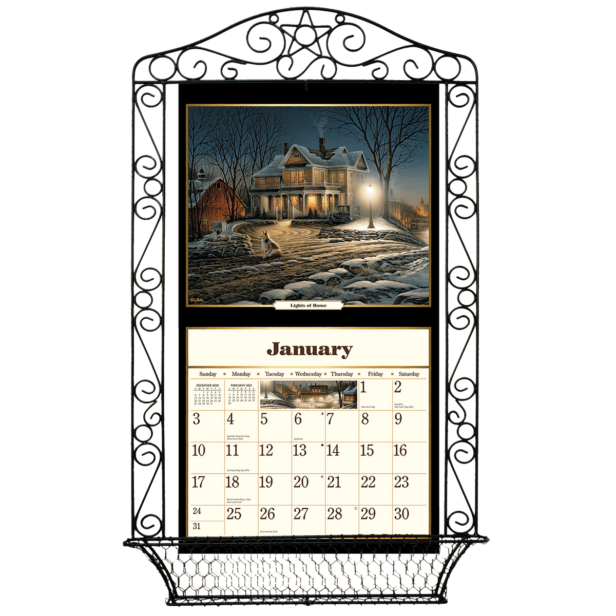 Wrought Iron - Calendar Frame
