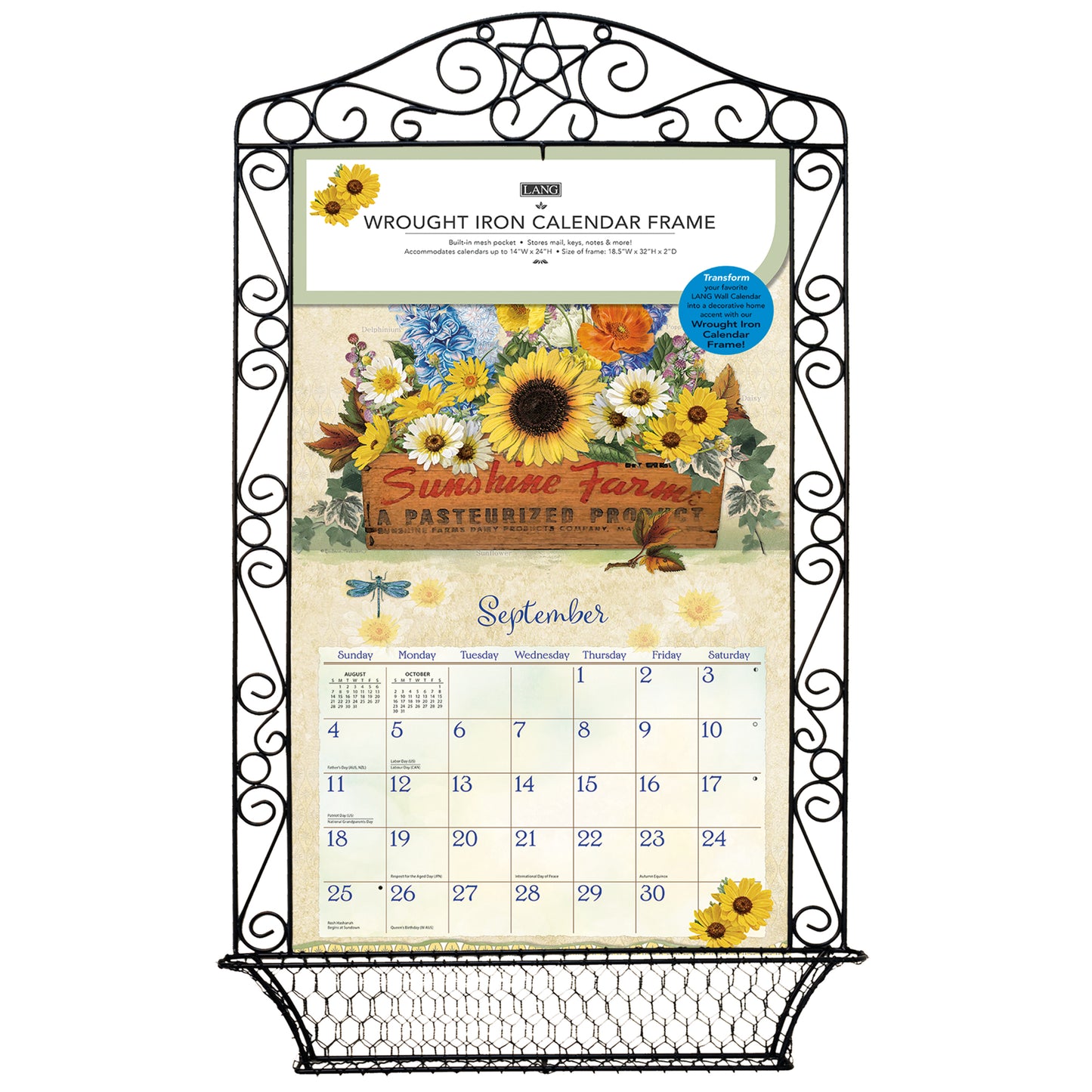 Wrought Iron - Calendar Frame