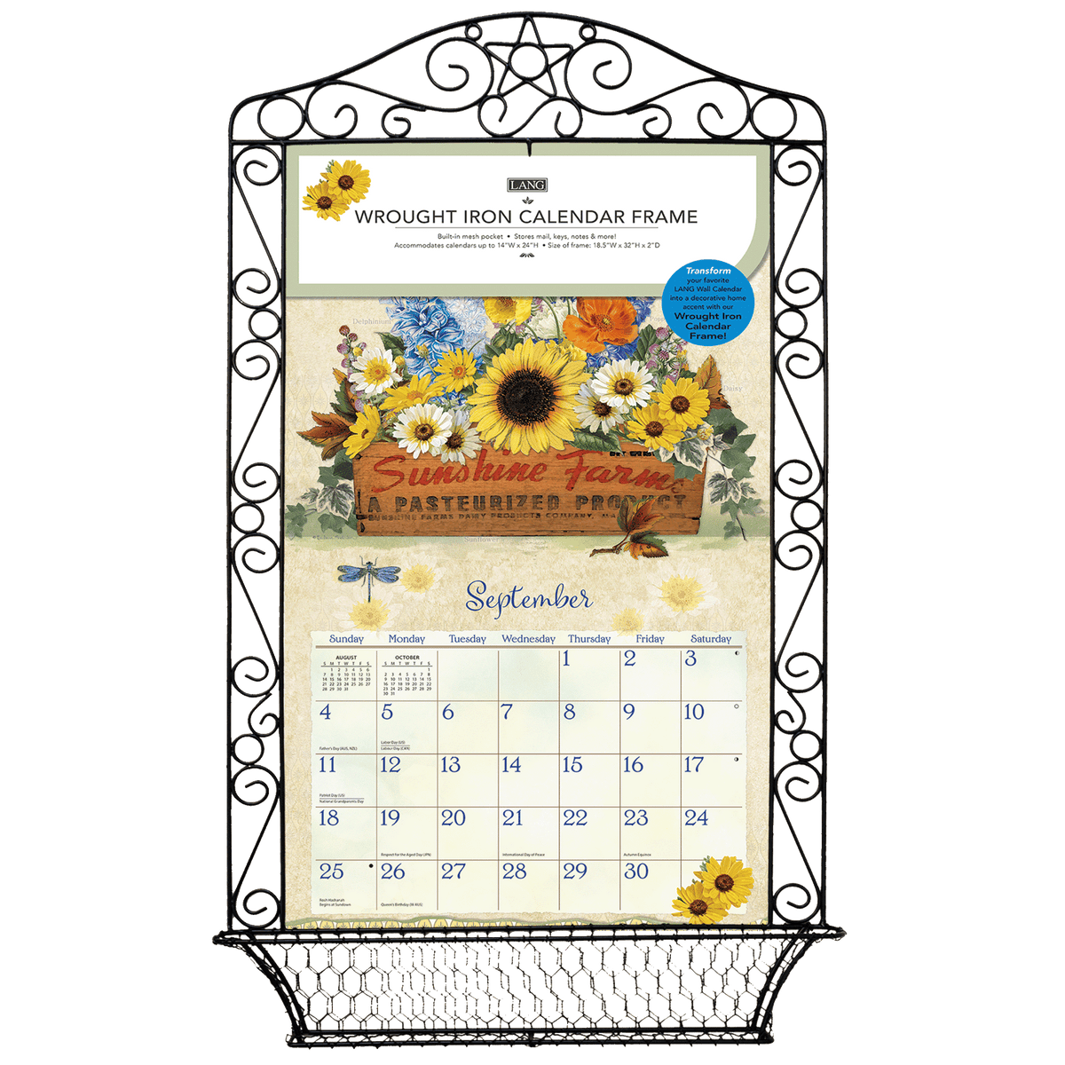 Wrought Iron - Calendar Frame